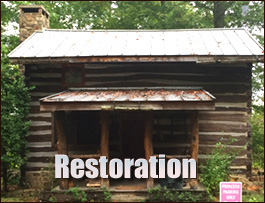 Historic Log Cabin Restoration  Teachey, North Carolina